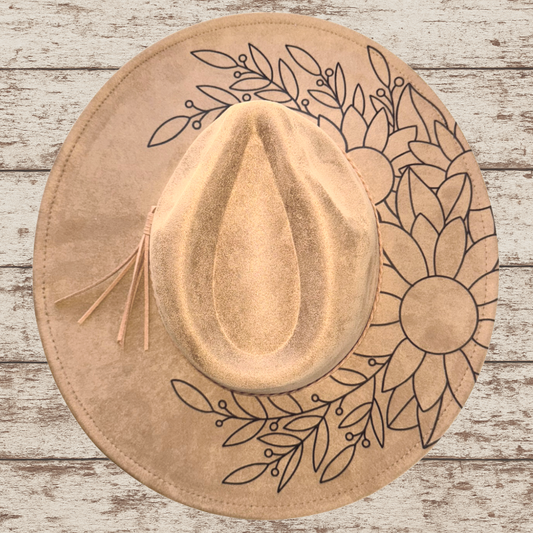 Sunflower Wide Brim Hat