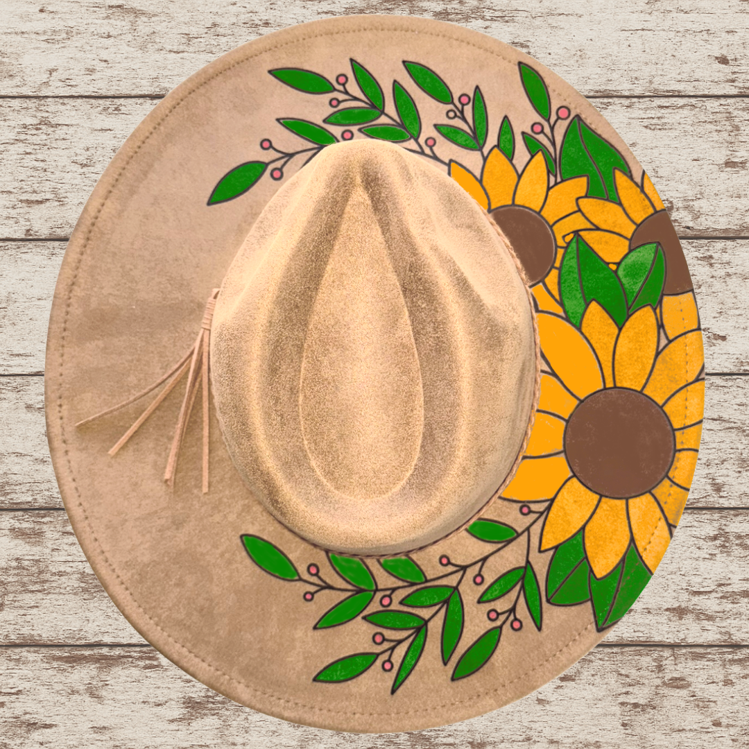 Sunflower Wide Brim Hat