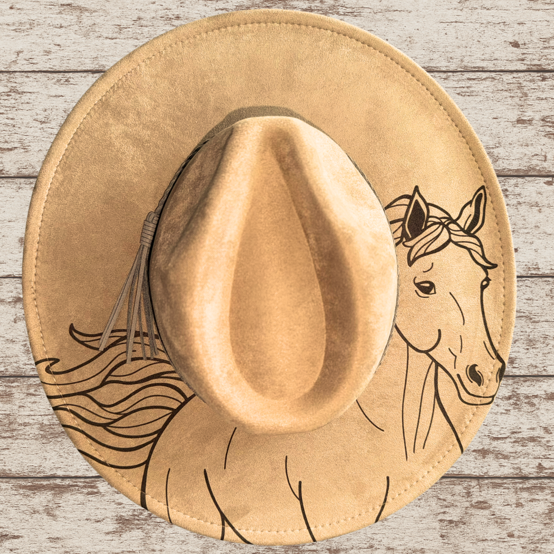 Horse Wide Brim Hat