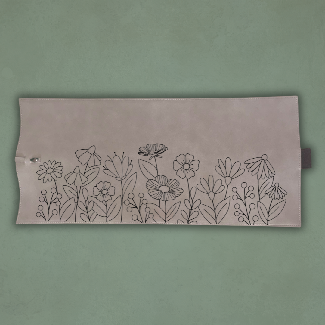 Laser Engraved Bible Covers - Wildflowers